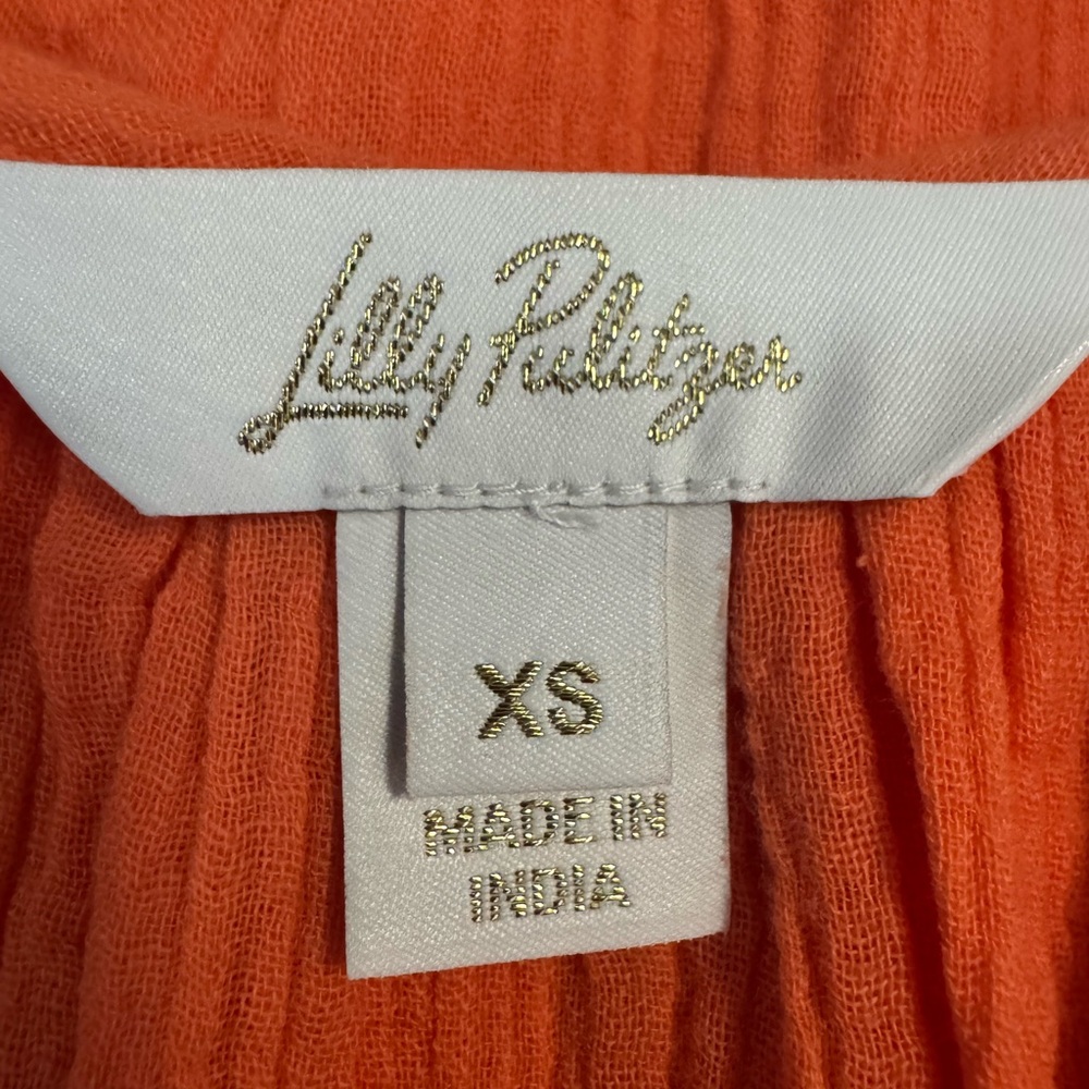 Lilly Pulitzer Orange ZeminiTextured maxi Dress - Picture 4 of 11